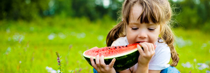 Chiropractic Winnebago IL Child Eating Watermelon