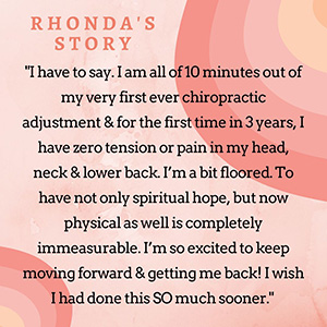 Chiropractic Winnebago IL Rhonda Testimonial