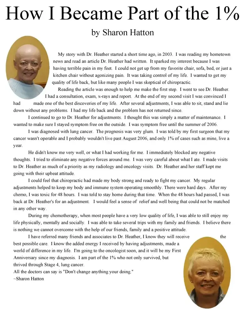 Chiropractic Winnebago IL Sharon Testimonial Chiropractic Winnebago IL Sharon Testimonial